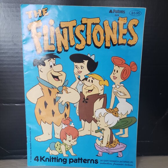 Cartoon Flintstones TMNT and Dinosaur Themed Knitting Magazines Leaflet VTG - Picture 3 of 16